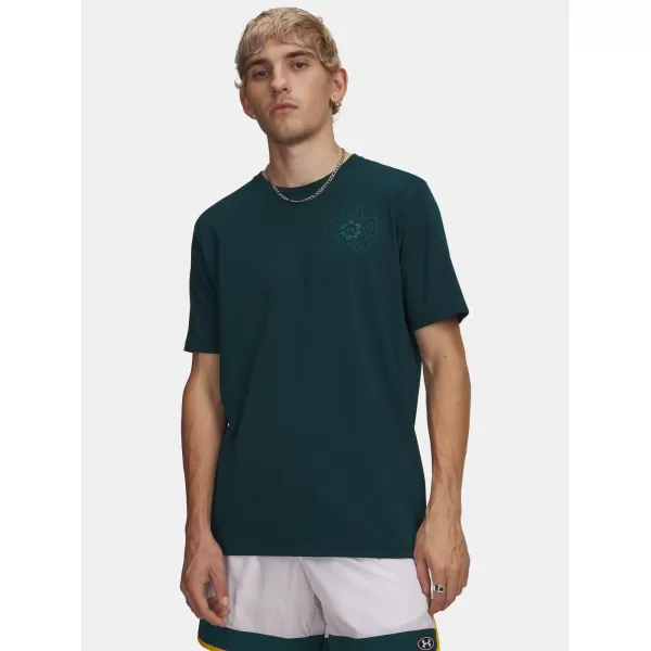  Tricou pentru bărbați UNDER ARMOUR M RADIAL WM SS 6009264-919 VERDE 