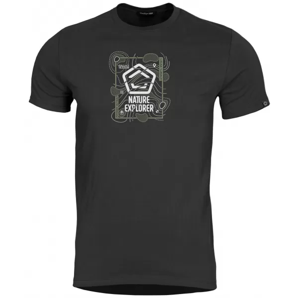 Tricou pentru bărbați PENTAGON AGERON NATURE EXPLORER K09012-NE NEGRU 