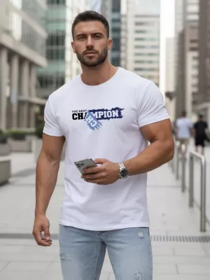 Tricou pentru bărbați DSTREET NX5017R ALB