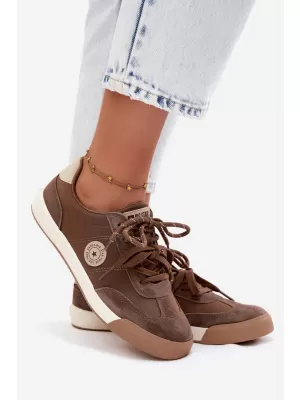 Adidași de damă BIG STAR SHOES UU274002 MARO/BEJ