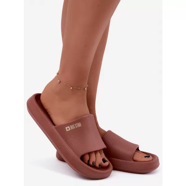  Papuci de damă BIG STAR SHOES UU274088 NUANȚE DE ROȘU 