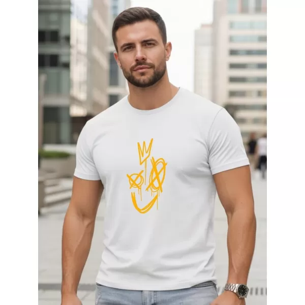  Tricou pentru bărbați DSTREET NX0138R-WH ALB 