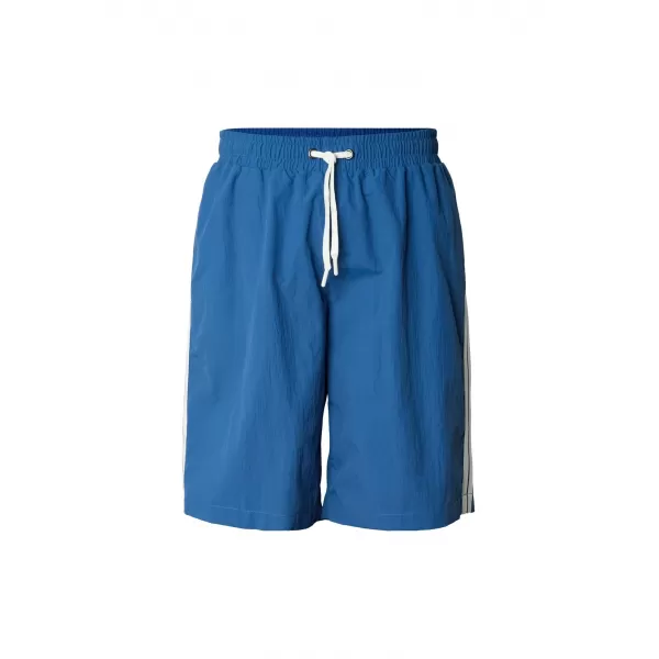  Pantaloni scurți de înot pentru bărbați URBAN CLASSICS TB7397-22404 ALBASTRU CERNEALĂ 
