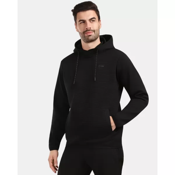  Hanorac pentru bărbați din fleece KILPI DELEG-M 1M0211KI NEGRU 