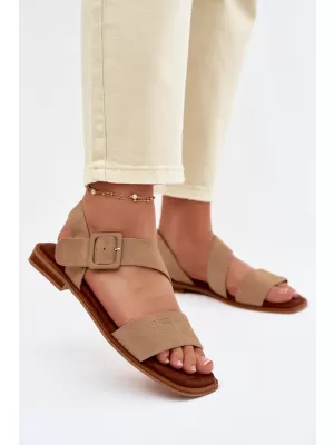 Sandale de dama BIG STAR SHOES TT274491 BEJ
