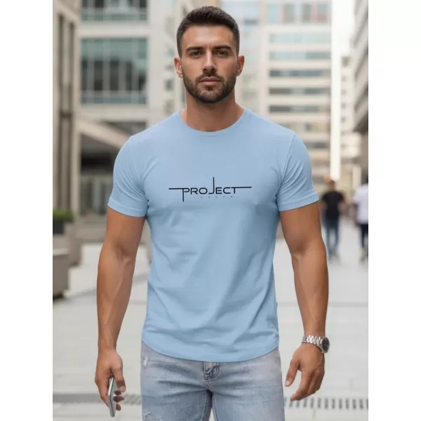  Tricou pentru bărbați DSTREET NX5127R-SK ALBASTRU DESCHIS 