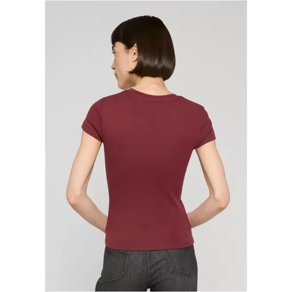  Tricou de dama URBAN CLASSICS TB8569-22408 ROȘU CĂRĂMIZIU ÎNCHIS 