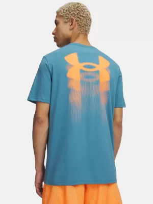 Tricou pentru bărbați UNDER ARMOUR M BLUR LOGO SS 6009245-466 ALBASTRU