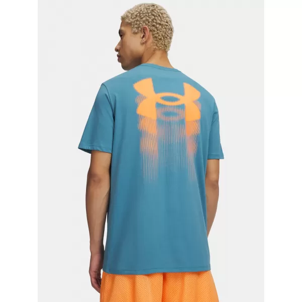  Tricou pentru bărbați UNDER ARMOUR M BLUR LOGO SS 6009245-466 ALBASTRU 