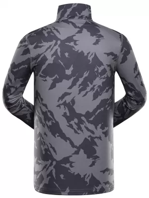 Tricou pentru bărbați cu uscare rapidă ALPINE PRO STANS VARIANTA DE COMPUTER GRI ÎNCHIS ADEVĂRAT