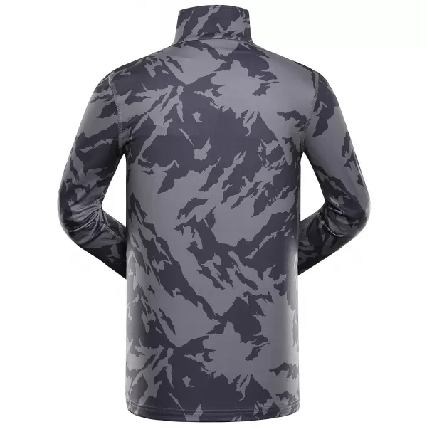  Tricou pentru bărbați cu uscare rapidă ALPINE PRO STANS VARIANTA DE COMPUTER GRI ÎNCHIS ADEVĂRAT 