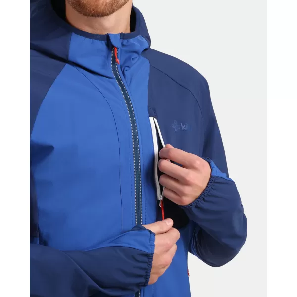  Jachetă softshell pentru bărbați KILPI BALEO-M 1M0113KI ALBASTRU ÎNCHIS 