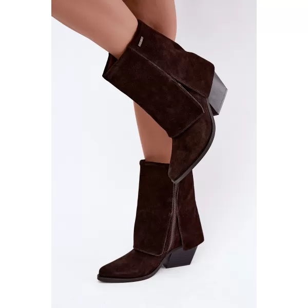  Cizme de dama BIG STAR SHOES UU274115 UMBRE MARO/BEJ 