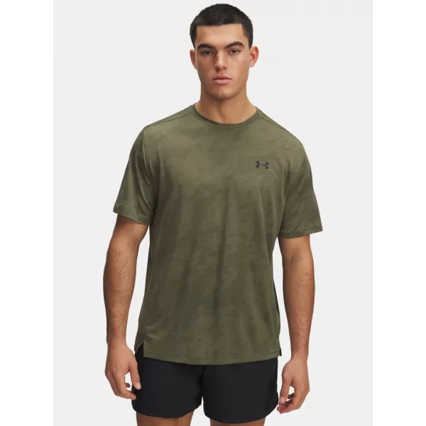  Tricou pentru bărbați UNDER ARMOUR TECH VENT JCQRD SS 1390047-390 VERDE 