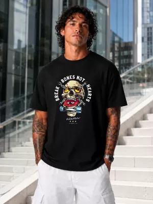 Tricou pentru bărbați DSTREET NX1014R-BK-O NEGRU