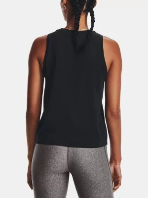 Maieu de damă UNDER ARMOUR UA ESSENTIAL CTTN STRCH TANK 1376959-001 NEGRU