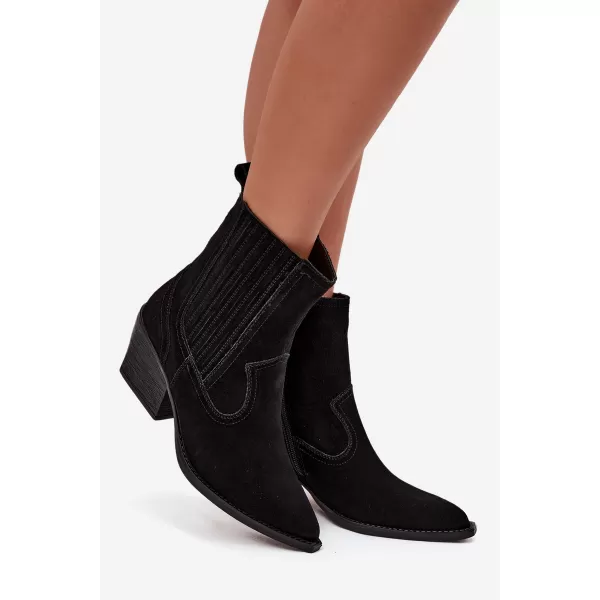  Botine de dama BOTO 6350 NEGRU 