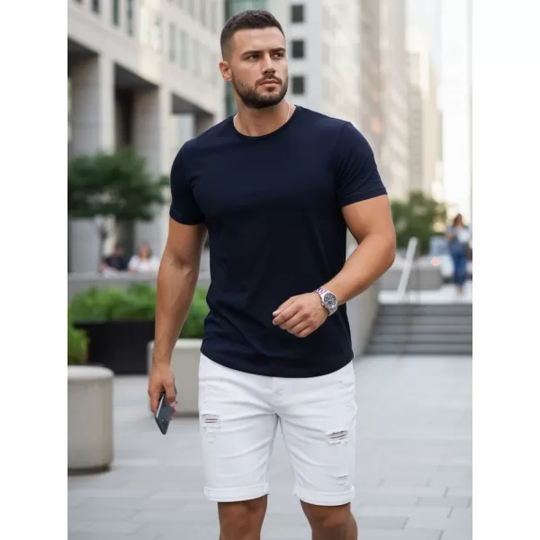  Tricou pentru bărbați DSTREET RX5673 ALBASTRU ÎNCHIS 