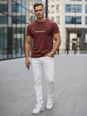 Tricou pentru bărbați DSTREET NX5107R-BU CLARET