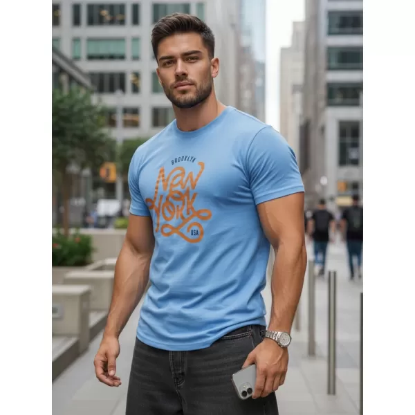  Tricou pentru bărbați DSTREET RX5370 ALBASTRU 