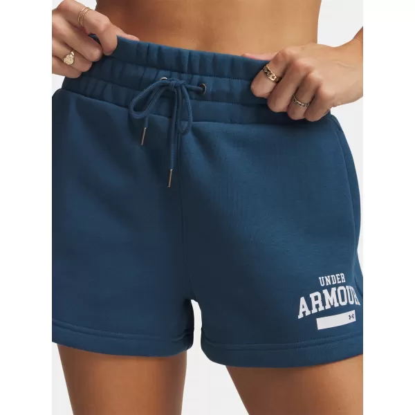  Pantaloni scurți de damă UNDER ARMOUR ICON FLC NOV SHORT 6010982-498 ALBASTRU 