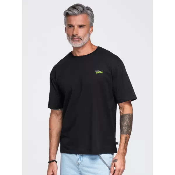  Tricou pentru bărbați OMBRE OM-TSPT-0284 NEGRU 