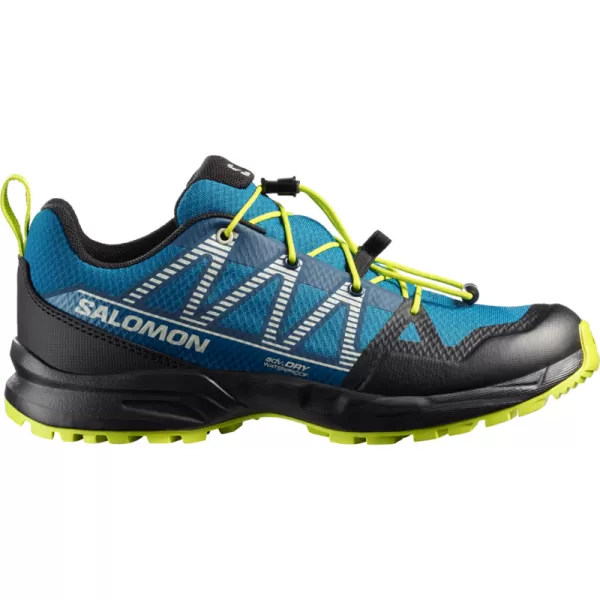  Pantofi pentru copii SALOMON OUTSCAPE WATERPROOF L49212500 MYKONOS ALBASTRU/NEGRU/ VAR ACID 
