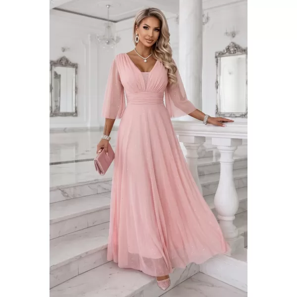  Rochie NUMOCO 682-2 PIERSICĂ 