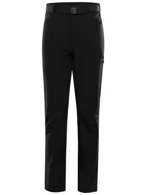 Pantaloni softshell pentru bărbați ALPINE PRO CORB NEGRU