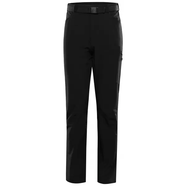  Pantaloni softshell pentru bărbați ALPINE PRO CORB NEGRU 