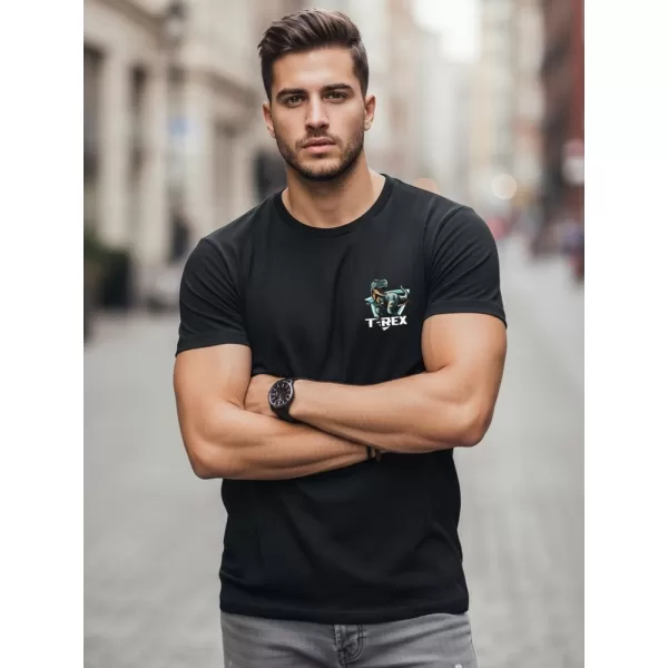  Tricou pentru bărbați DSTREET NX0141R-BK NEGRU 