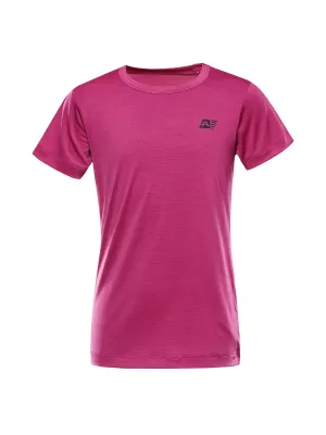 Tricou pentru copii ALPINE PRO BASIKO ROȘU FUCSIA