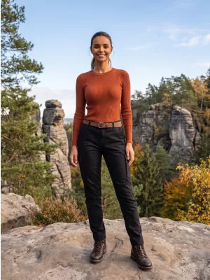 Pantaloni de trening pentru femei ALPINE PRO UDESA NEGRU