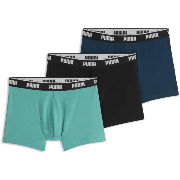  Boxeri pentru bărbați PUMA MEN BOXERS 3P 94713011 COMBO VERDE 