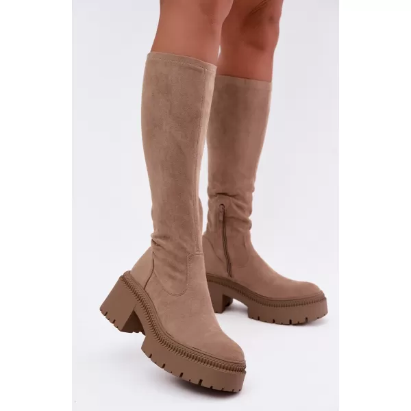  Cizme de dama BOTO 9671A-1 KAKI 