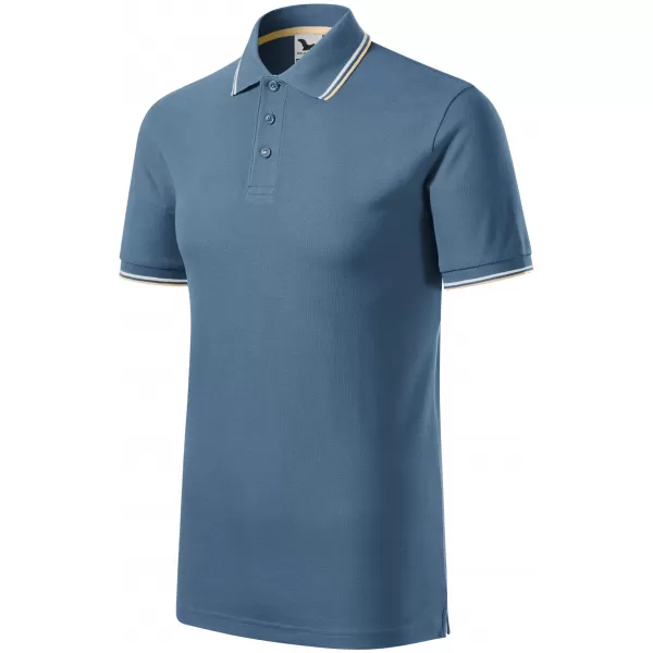  Tricou pentru bărbați cu guler MALFINI FOCUS 232 DENIM 