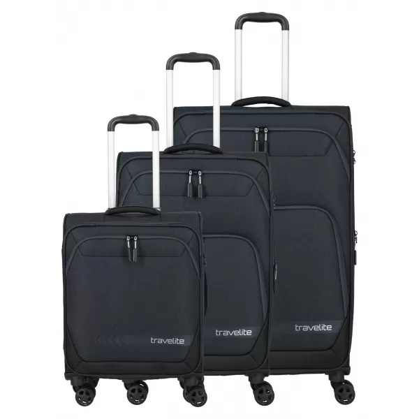  Un set de valize TRAVELITE Kick Off 4w S, M exp, L exp ANTRACIT 
