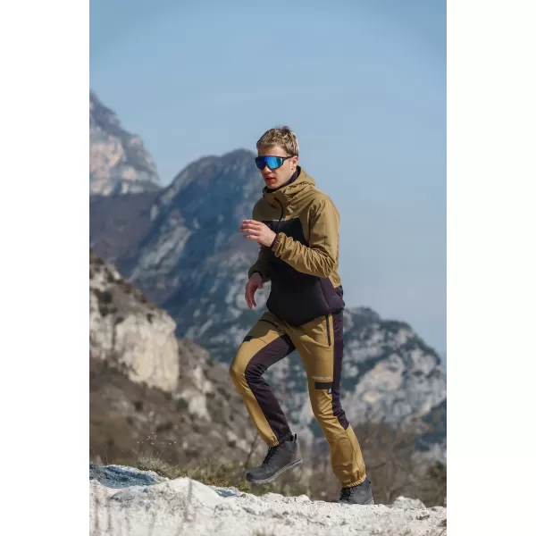  Pantaloni multisport impermeabili pentru bărbați NORDBLANC RIDGEWALK NBSPM8325 MARO 