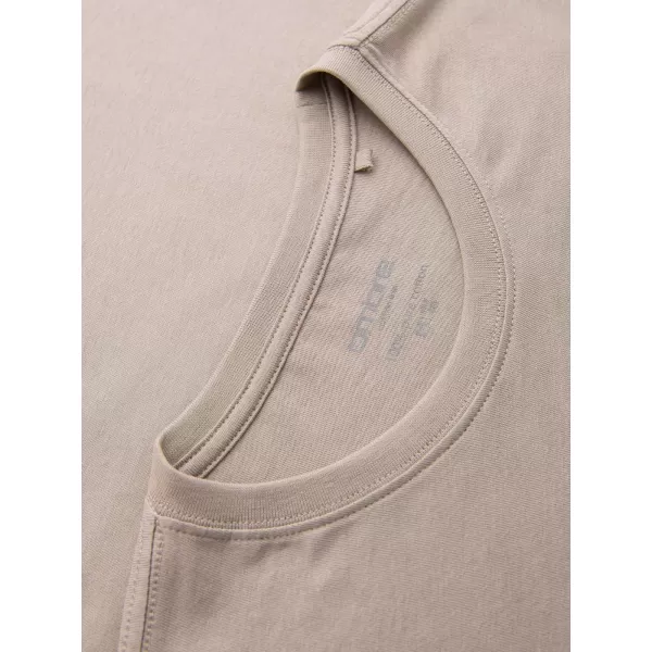  Tricou pentru bărbați OMBRE OM-LSBL-0142 BEJ 
