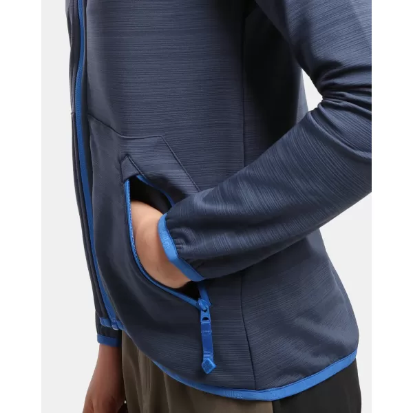  Hanorac fleece pentru băieți KILPI MEMPHIS-JB 1J0201KI ALBASTRU ÎNCHIS 