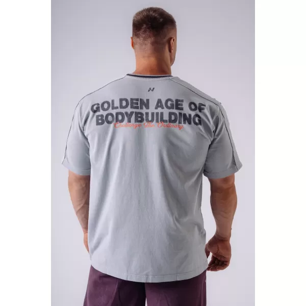  Tricouri pentru bărbați NEBBIA OLYMPIA MUSCLE COVER 942 GRI DESCHIS 