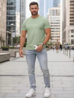 Tricou pentru bărbați DSTREET NX5124R-MO VERDE