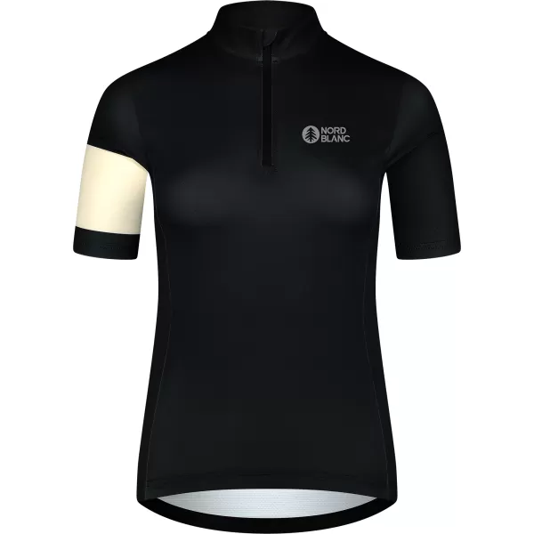  Tricou de ciclism pentru femei NORDBLANC ENTHUSIAST NBSLF8084 NEGRU 