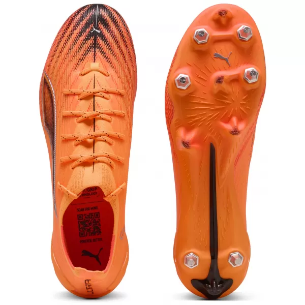  Cizme de fotbal PUMA ULTRA 6 ULTIMATE MXSG 108561-03 CĂLDURĂ FOC/NEGRU/ROȘU STRĂLUCITOR 