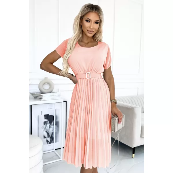  Rochie NUMOCO 465-1 PIERSICĂ 