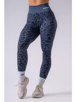 Jambiere de damă NEBBIA PRIMAL 849 LEOPARD ALBASTRU ÎNCHIS
