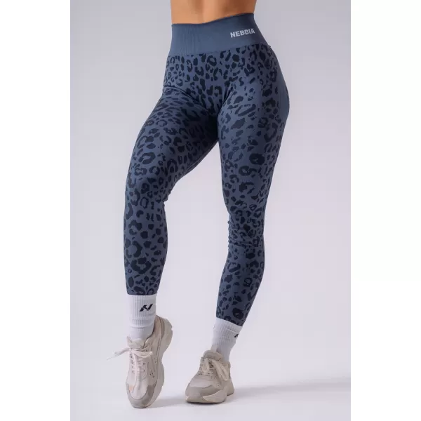  Jambiere de damă NEBBIA PRIMAL 849 LEOPARD ALBASTRU ÎNCHIS 