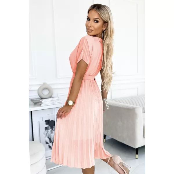  Rochie NUMOCO 465-1 PIERSICĂ 