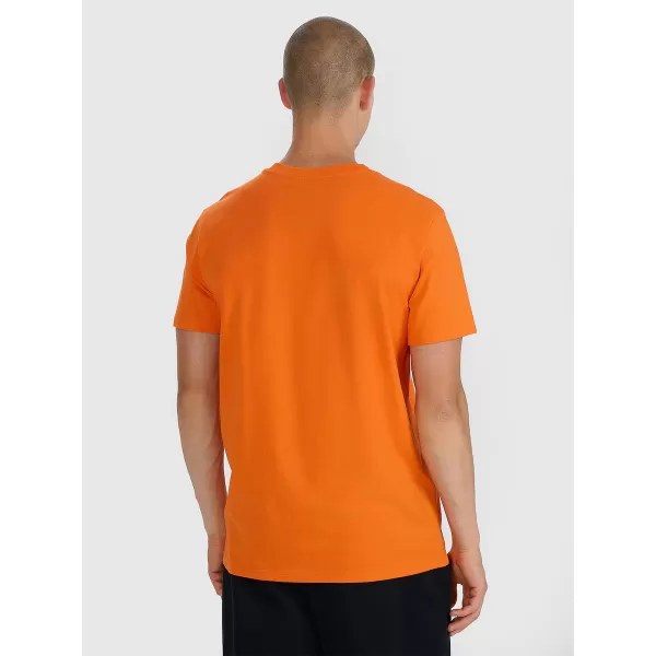  Tricou pentru bărbați 4F WAW25TTSHM2372 PORTOCALE 