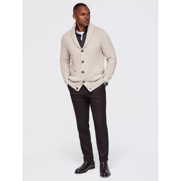  Cardigan pentru bărbați OMBRE OM-SWCD-0200 BEJ 